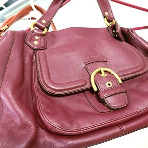 Coach pocket book burgundy